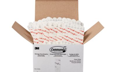 Poster Strips, Removable, Holds Up To 1 Lb Per Pair, 1.63 X 2.75, White, 256/pack