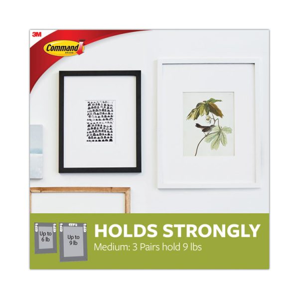 Picture Hanging Strips, Value Pack, Medium, Removable, Holds Up To 12 Lbs, 0.75 X 2.75, White, 132 Pairs/pack - Image 4