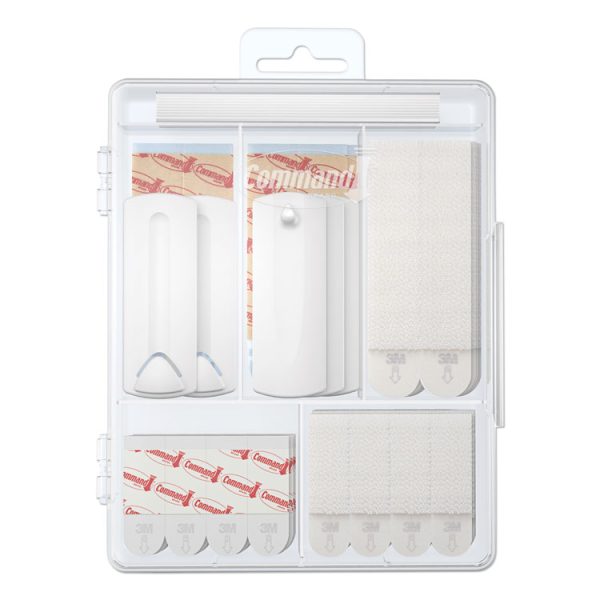 Picture Hanging Kit, Assorted Sizes, Plastic, White/Clear, 1 lb; 4 lb; 5 lb Capacities 38 Pieces/Pack - Image 4
