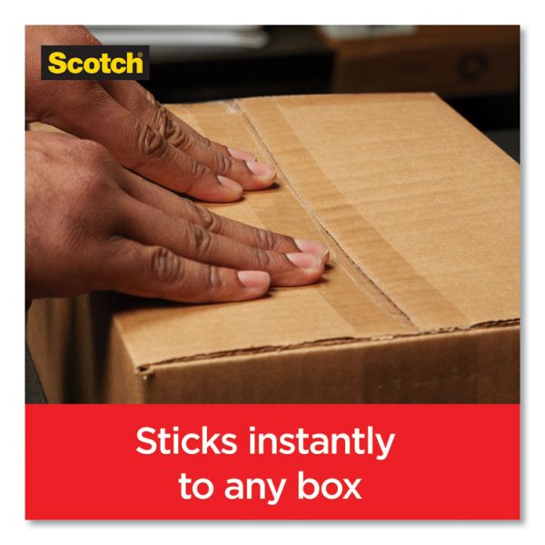 Box Lock Shipping Packaging Tape, 1.5" Core With Dispenser, 1.88" X 22.2 Yds, Clear, 6/pack - Image 3