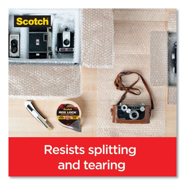 Box Lock Shipping Packaging Tape, 1.5" Core With Dispenser, 1.88" X 22.2 Yds, Clear, 6/pack - Image 5