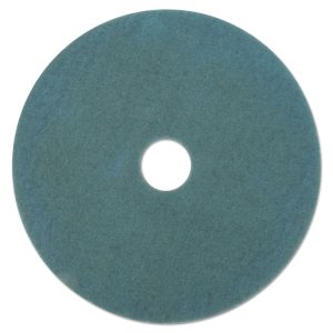 Ultra High-Speed Floor Burnishing Pads 3100, 27" Diameter, Aqua, 5/carton