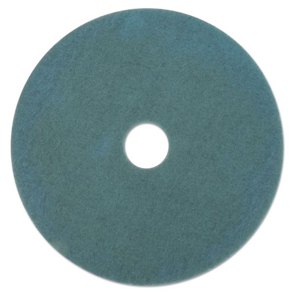 Ultra High-Speed Floor Burnishing Pads 3100, 27" Diameter, Aqua, 5/carton