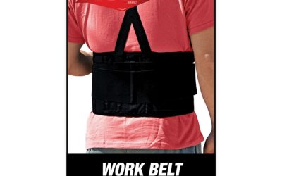 Work Belt With Removable Suspenders, One Size Fits All, Up To 48″ Waist Size, Black