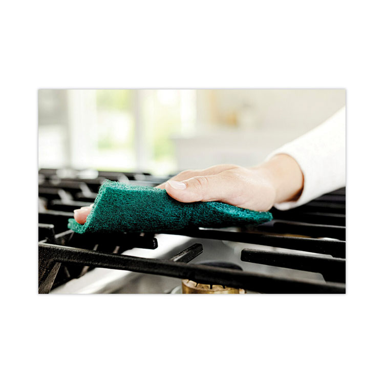 Heavy-Duty Scouring Pad, 3.8 X 6, Green, 5/carton - Image 10