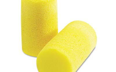 E-A-R Classic Plus Earplugs, Cordless, PVC Foam, Yellow, 200 Pairs/Box