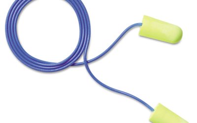 E-A-Rsoft Yellow Neon Soft Foam Earplugs, Corded, Regular Size, 200 Pairs/Box