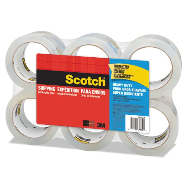 3850 Heavy-Duty Packaging Tape, 3" Core, 1.88" X 54.6 Yds, Clear, 6/pack - Image 2