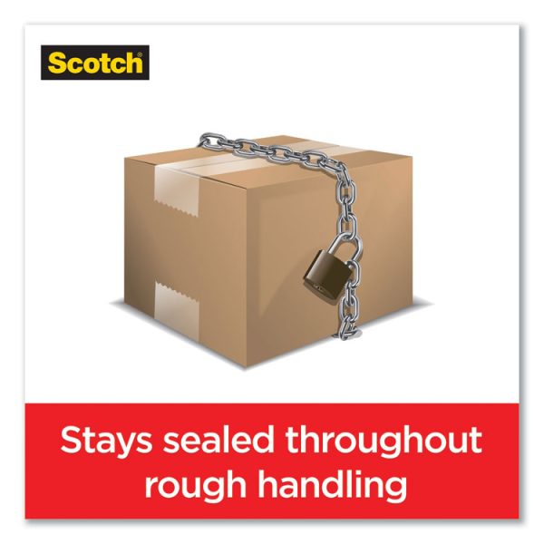 Box Lock Shipping Packaging Tape, 3" Core, 1.88" X 54.6 Yds, Clear, 6/pack - Image 5