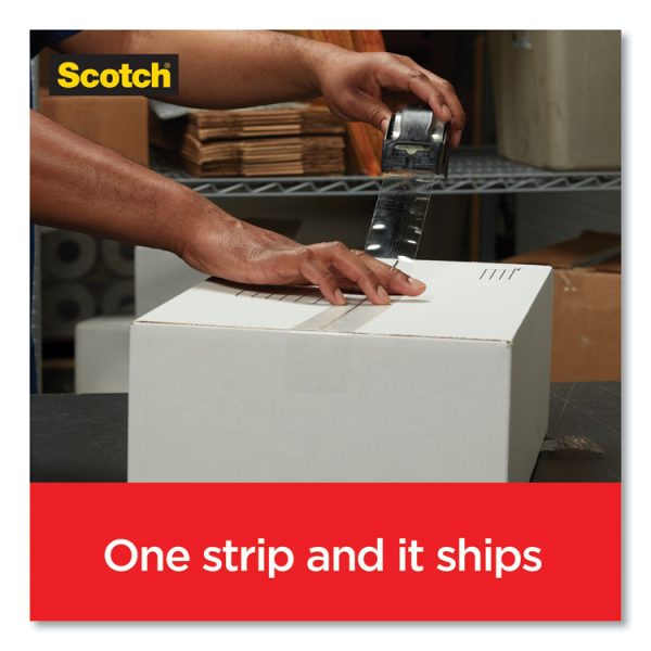 Box Lock Shipping Packaging Tape, 3" Core, 1.88" X 54.6 Yds, Clear, 6/pack - Image 3