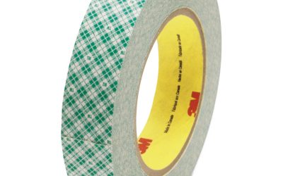 Double-Coated Tissue Tape, 3″ Core, 1″ X 36 Yds, White