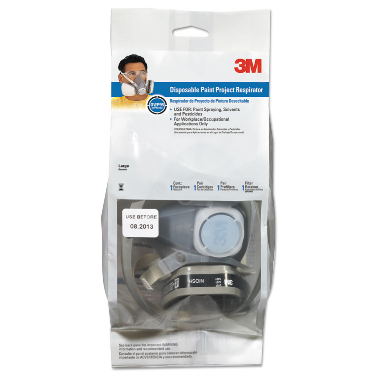Dual Cartridge Respirator Assembly 52p71, Organic Vapor/p95, Medium - Image 2