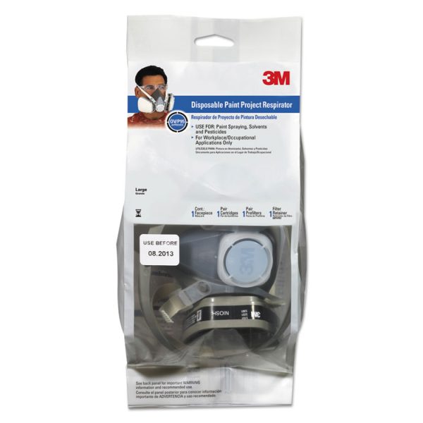 Half Facepiece Disposable Respirator Assembly, Large - Image 2