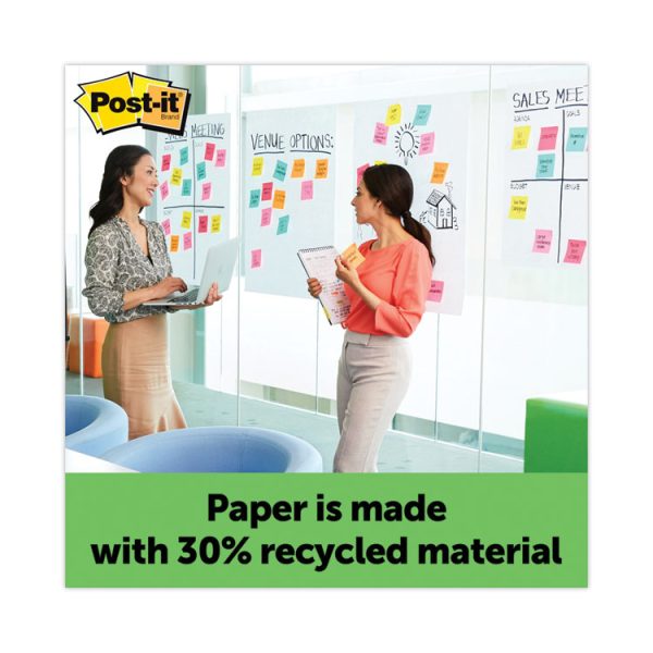 Vertical-Orientation Self-Stick Easel Pads, Green Headband, Unruled, 25 x 30, White, 30 Sheets, 2/Carton - Image 6