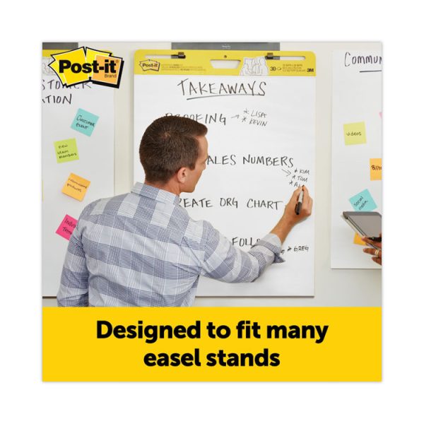 Vertical-Orientation Self-Stick Easel Pads, Unruled, 25 x 30, White, 30 Sheets, 2/Carton - Image 6