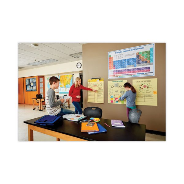 Vertical-Orientation Self-Stick Easel Pad Value Pack, Presentation Format (1.5" Rule), 25 x 30, Yellow, 30 Sheets, 4/Carton - Image 7