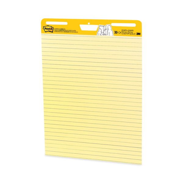 Vertical-Orientation Self-Stick Easel Pad Value Pack, Presentation Format (1.5" Rule), 25 x 30, Yellow, 30 Sheets, 4/Carton - Image 8