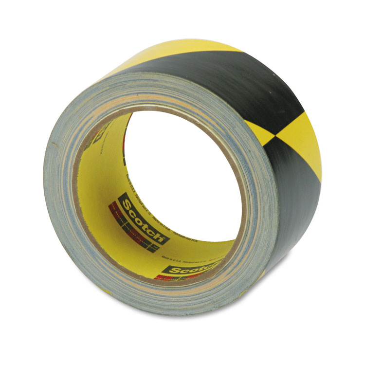 Safety Stripe Tape, 2" X 108 Ft, Black/yellow - Image 3
