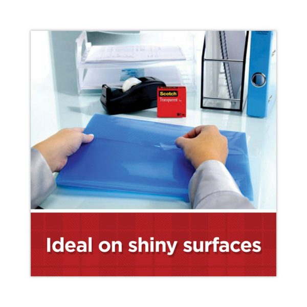 Transparent Tape, 1" Core, 0.75" X 83.33 Ft, Transparent, 12/pack - Image 3