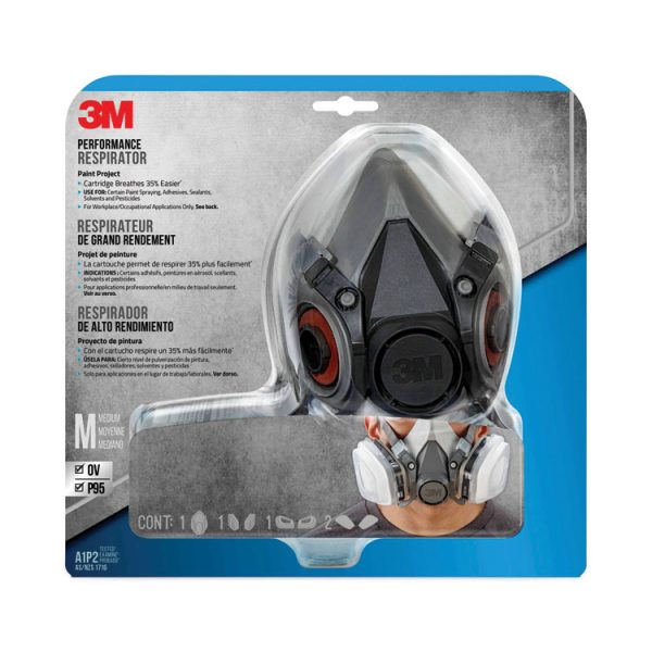 Half Facepiece Paint Spray/pesticide Respirator, Medium - Image 2
