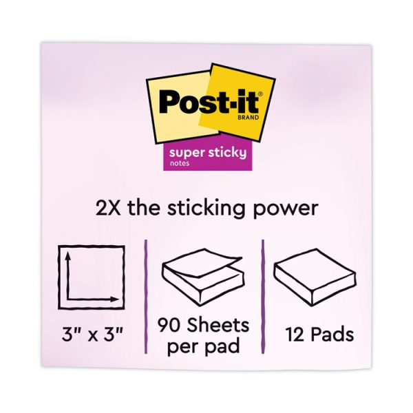 Pads in Playful Primary Collection Colors, 3" x 3", 90 Sheets/Pad, 12 Pads/Pack - Image 2