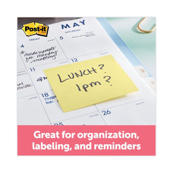 Pads in Canary Yellow, 3" x 3", 90 Sheets/Pad, 12 Pads/Pack - Image 3