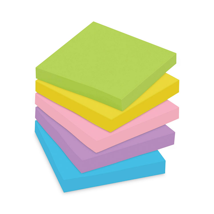 Original Pads in Floral Fantasy Collection Colors, Value Pack, 3" x 3", 100 Sheets/Pad, 14 Pads/Pack - Image 2