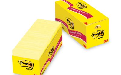 Original Pads in Canary Yellow, Cabinet Pack, 3″ x 3″, 90 Sheets/Pad, 18 Pads/Pack