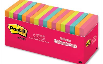 Original Pads in Poptimistic Colors, Cabinet Pack, 3 x 3, 100 Sheets/Pad, 18 Pads/Pack