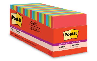 Pads in Playful Primary Collection Colors, Cabinet Pack, 3″ x 3″, 70 Sheets/Pad, 24 Pads/Pack