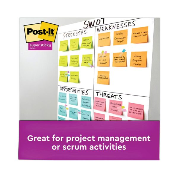 Self-Stick Notes Office Pack, 3" x 3", Supernova Neons Collection Colors, 90 Sheets/Pad, 24 Pads/Pack - Image 4