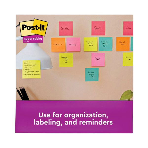 Self-Stick Notes Office Pack, 3" x 3", Supernova Neons Collection Colors, 90 Sheets/Pad, 24 Pads/Pack - Image 5