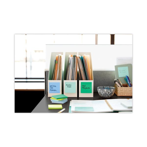 Recycled Notes in Oasis Collection Colors, Cabinet Pack, 3 x 3, 70 Sheets/Pad, 24 Pads/Pack - Image 7