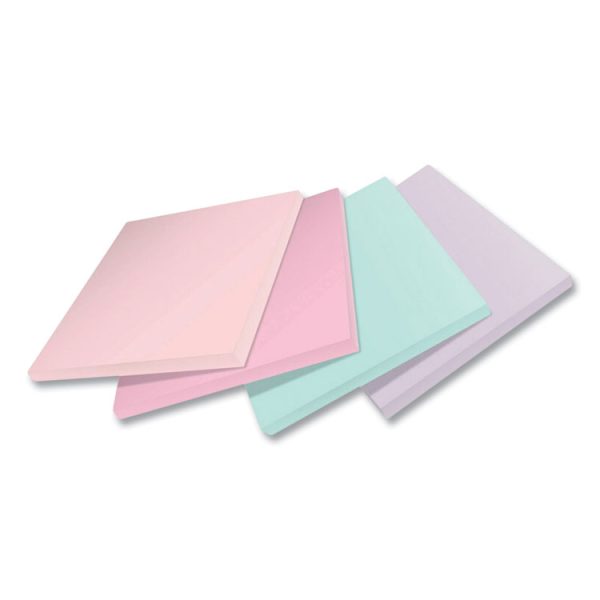 100% Recycled Paper Super Sticky Notes, 3" x 3", Wanderlust Pastels, 70 Sheets/Pad, 24 Pads/Pack - Image 3