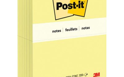 Original Pads in Canary Yellow, 3″ x 5″, 100 Sheets/Pad, 12 Pads/Pack