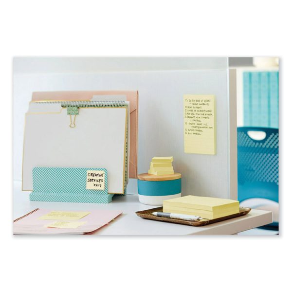 Original Pads in Canary Yellow, 3" x 5", 100 Sheets/Pad, 12 Pads/Pack - Image 4