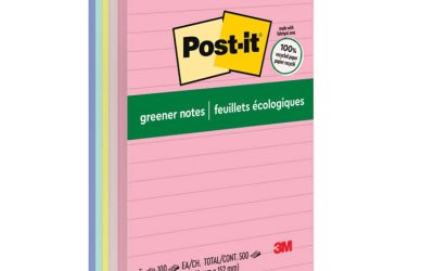 Original Recycled Note Pads, Note Ruled, 4″ x 6″, Sweet Sprinkles Collection Colors, 100 Sheets/Pad, 5 Pads/Pack