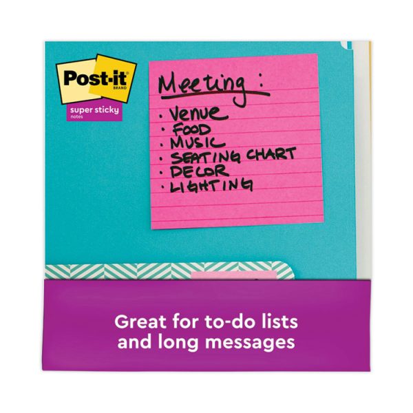 Pads in Energy Boost Collection Colors, Note Ruled, 4" x 4", 90 Sheets/Pad, 6 Pads/Pack - Image 4