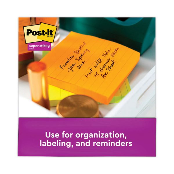 Pads in Energy Boost Collection Colors, Note Ruled, 4" x 4", 90 Sheets/Pad, 6 Pads/Pack - Image 5