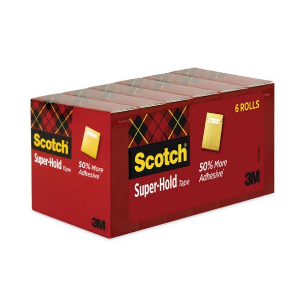 Super-Hold Tape Refill, 1" Core, 0.75" X 27.77 Yds, Transparent, 6/pack - Image 5