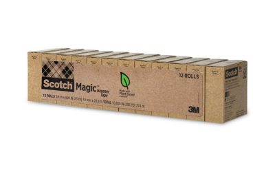 Magic Greener Tape, 1″ Core, 0.75″ X 75 Ft, Clear, 12/pack