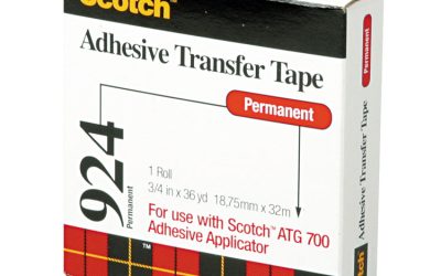 Atg Adhesive Transfer Tape Roll, Permanent, Holds Up To 0.5 Lbs, 0.75″ X 36 Yds, Clear