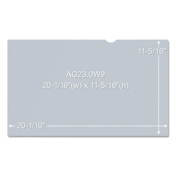 Antiglare Frameless Filter for 23" Widescreen Flat Panel Monitor, 16:9 Aspect Ratio - Image 3