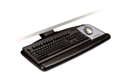 Sit/stand Easy Adjust Keyboard Tray, Standard Platform, 25.5w X 12d, Black