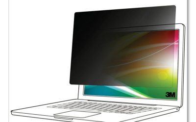 Bright Screen Privacy Filter for 15:6″ Full Screen Widescreen, Fits Laptop/2-in-1, 16:9 Aspect Ratio