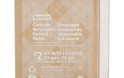 Curbside Recyclable Padded Mailer, #2, Bubble Cushion, Self-Adhesive Closure, 11.25 x 12, Natural Kraft, 100/Carton