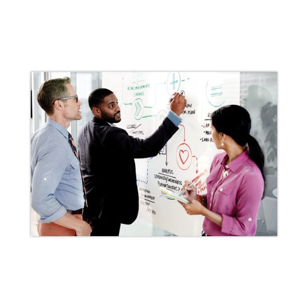 Dry Erase Surface with Adhesive Backing, 36 x 24, White Surface - Image 3