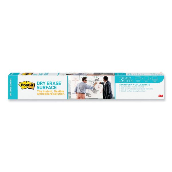 Dry Erase Surface with Adhesive Backing, 36 x 24, White Surface - Image 7