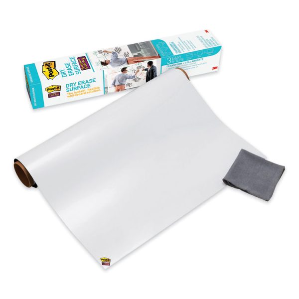 Dry Erase Surface with Adhesive Backing, 36 x 24, White Surface - Image 2