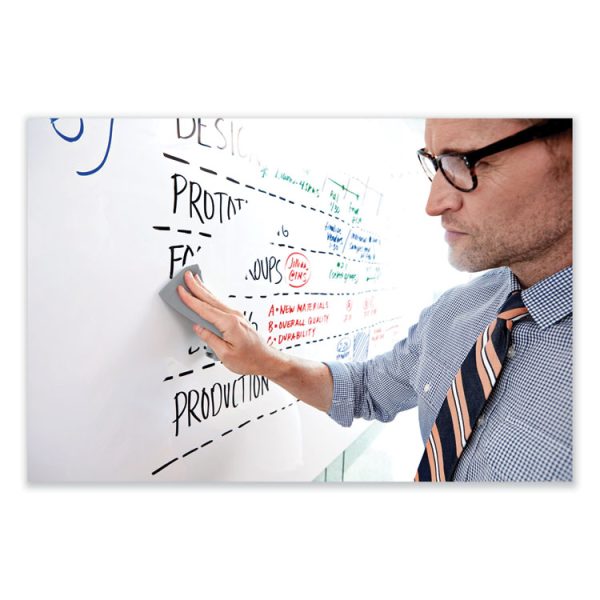 Dry Erase Surface with Adhesive Backing, 36 x 24, White Surface - Image 5